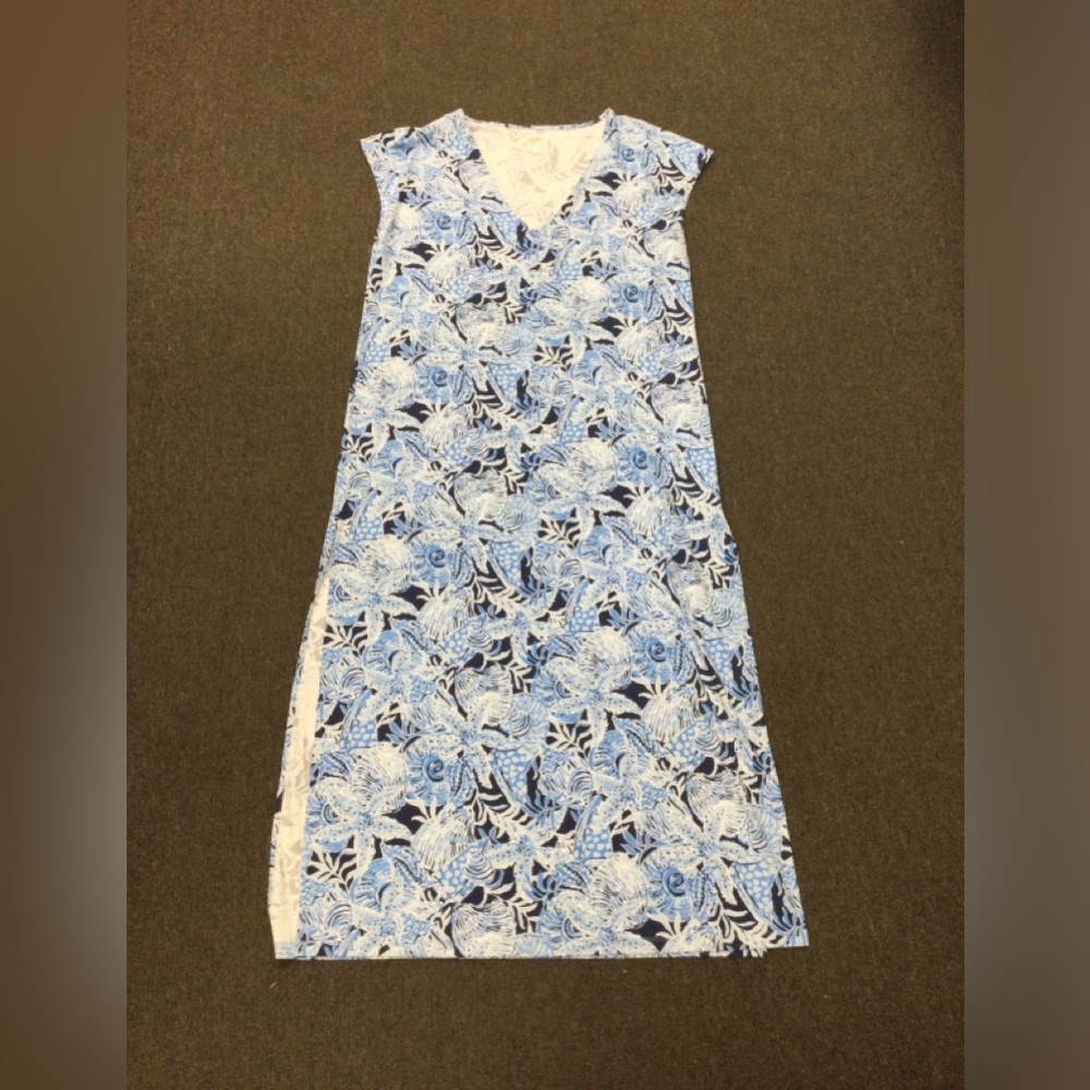 LILLY PULITZER MAXI DRESS COVERUP, NWOT, SIZE LARGE